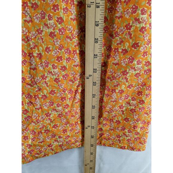 Wild Fable Sundress Mini Woven Bodycon Orange Floral XXL Dress Cutout Sleeveless - Picture 5 of 9